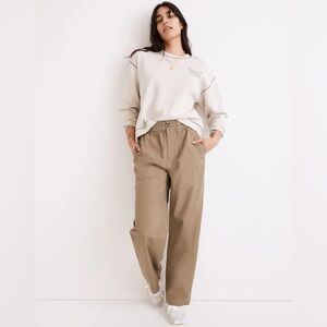 Madewell Cotton Ripstop Pull-On Straight Cargo Pants